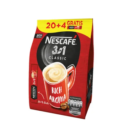 NESCAFE Kafa 3u1 Classic kesa 20+4 gratis