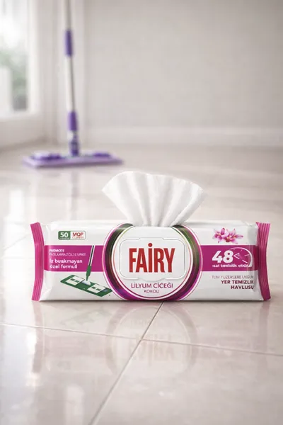 FAIRY MOP PAKET 2u1 - Mop sa krpom + Fairy Lily maramice 50 kom