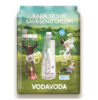 VODA VODA prirodna mineralna voda 1,5L 6/1 paket
