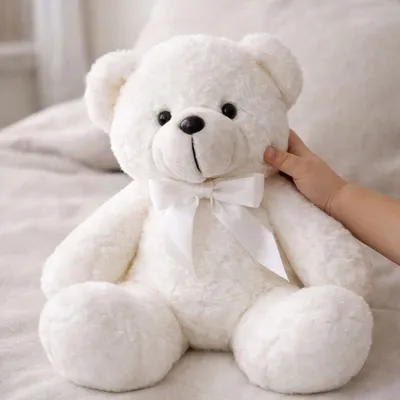 Plišani medo 28 cm - Classic White Teddy