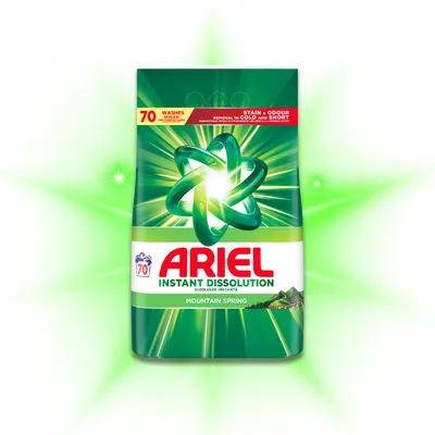 ARIEL Mountain Spring 70 pranja – deterdžent u prahu 4,55 kg