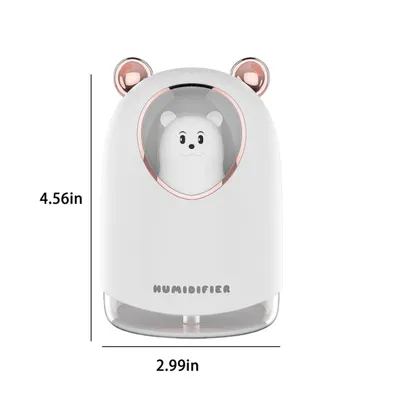 Mini Medvjedić USB Ovlaživač vazduha 300 ml - Aroma Difuzer LED lampa
