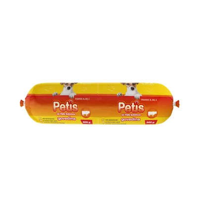 PETIS Salama za pse govedina 900g paket 10/1