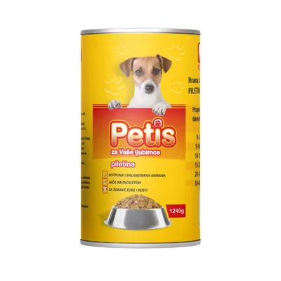 PETIS Hrana za pse piletina 1.24kg Paket 6/1