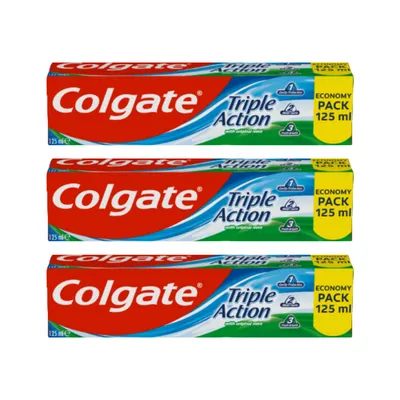 Colgate Triple Action pasta za zube set 3×125 ml