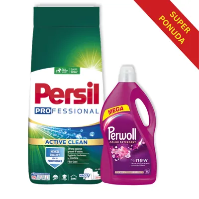 Persil 7.5 kg + Perwoll Blossom 3.75 L – Premium Set za pranje veša (100+75 pranja)