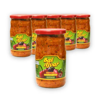 Diem Baš Ajvar ljuti domaći prženi – 6 × 660 g (paket)