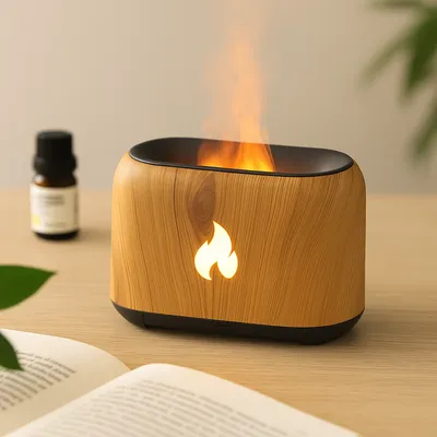 Flame LED Aroma Difuzor – Ovlaživač vazduha sa efektom plamena, 150 ml