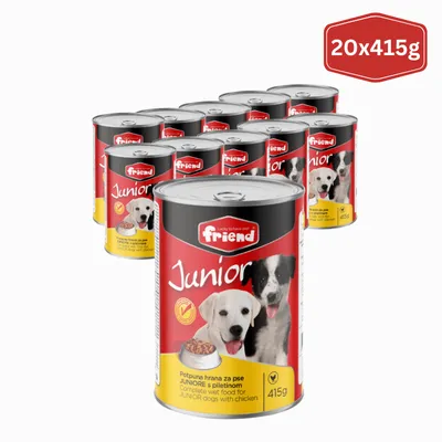 FRIEND Junior hrana za pse sa piletinom – 20x415 g