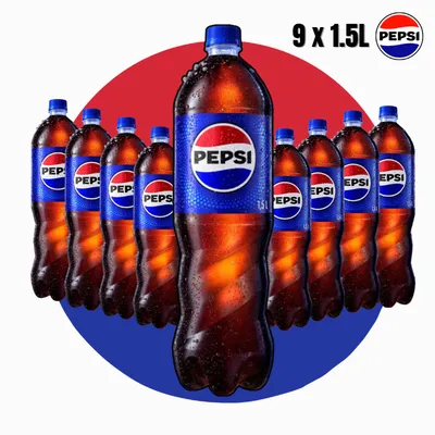 PEPSI Cola gazirani sok - 9 × 1.5 L Family Pack