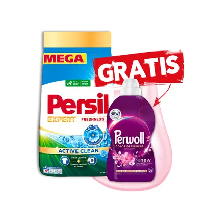 Persil Exp Silan prašak za veš 5,4 kg (72 pranja) uz Perwoll 1 L GRATIS