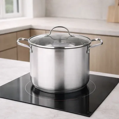 Previllage Set šerpi 3/1 Delta - rosfraj (inox) šerpe sa staklenim poklopcem (2L, 3L, 5L)