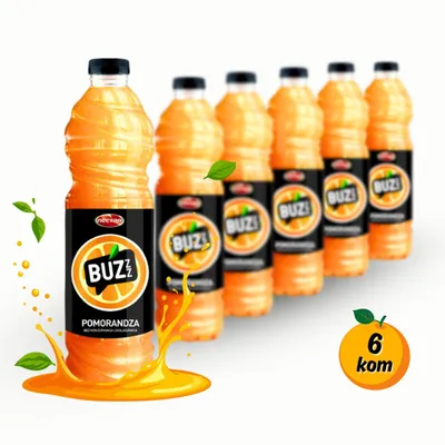 BUZZ Sok narandža 1.5 L - paket 6/1