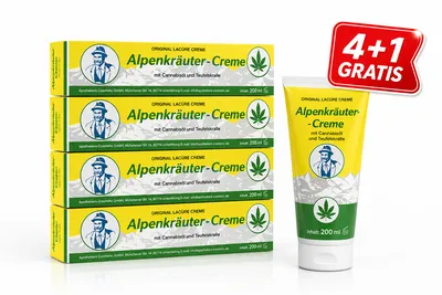 Alpenkrauter Alpska krema sa uljem kanabisa 200 ml - 4+1 GRATIS