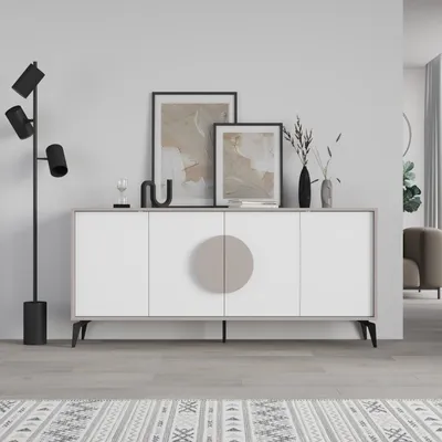 Prado Komoda Gora 180 cm light mocha-bijela