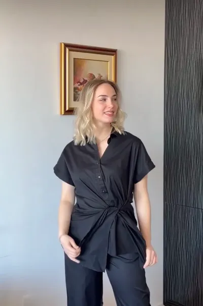 ALLURE Ženska košulja Boba, Crna