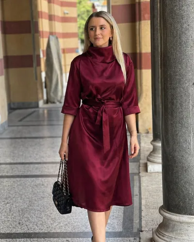 ALLURE Ženska haljina Revia, bordo