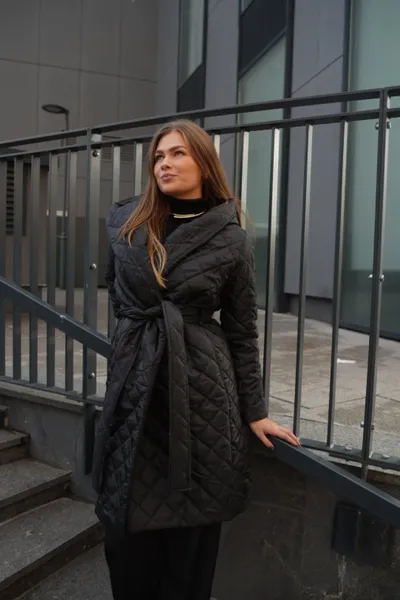 Allure Zimska jakna sa preklopom, Crna
