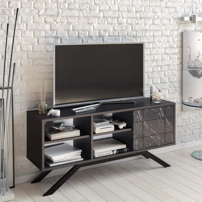 Decorotika TV komoda NORTH, Crna