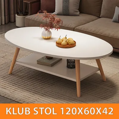EVERTECH Klub stol okrugli 120x60x42