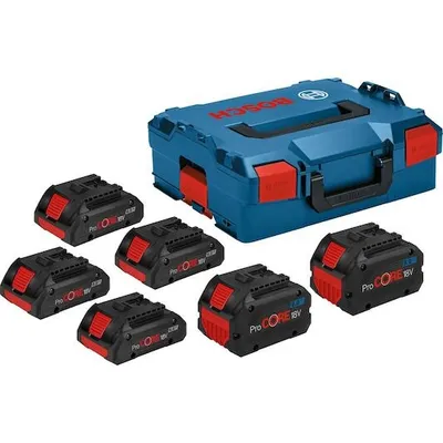 BOSCH Set 4 baterije ProCORE 18V 4.0Ah + 2 baterije ProCORE 18V 8.0Ah u L-Boxx koferu