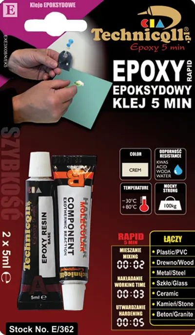 E-362 Epoksidno ljepilo 5min 2x5ml