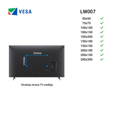 TV nosač Gigatech LW007 23"-42"