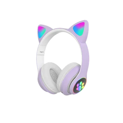 Bluetooth Slušalice CAT EAR STN-28, wireless,ljubičaste