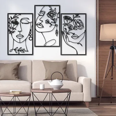 METALLON HOME Zidna dekoracija Triple Face