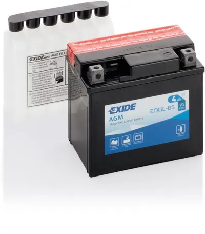 Akumulator EXIDE Bike AGM 12V 4Ah 70A (ETX5L-BS)