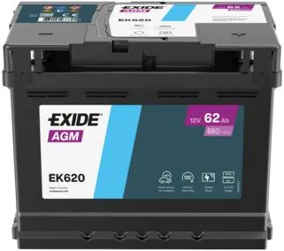 Exide Akumulator Start-Stop AGM EK620 62Ah 680A