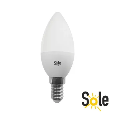 SOLE LED ŽARULJA C37 AL-6W E14 3000K 230V