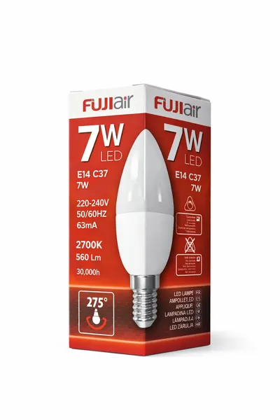 FUJI LED ŽARULJA AL-7W 3000K E14 C37 230V