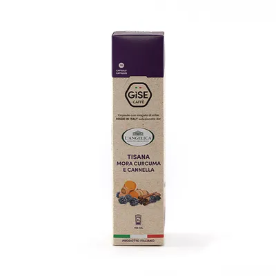 Gise Caffe Čaj od kurkume,kupine i cimeta, 10 kapsula, 2g