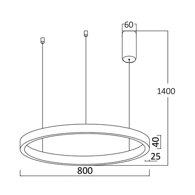 Visilica Lina light 45w CCT