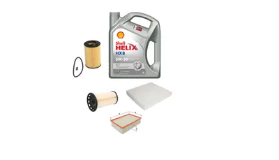 Set za mali servis VW Golf 7 za dizel motore - Shell Helix 5W-30 5L, svi filteri