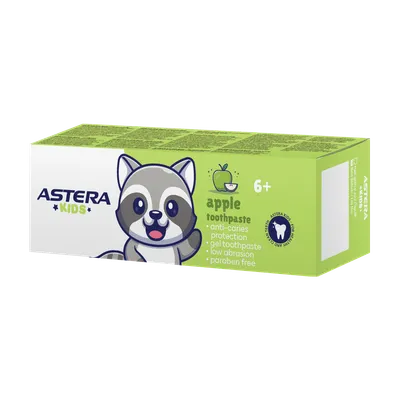 Astera Kids - Pasta za zube Jabuka (65 ml, 6+ godina)