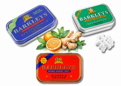 Barkleys Assorted Breath Mints osvježavajuće bombone, 3 okusa