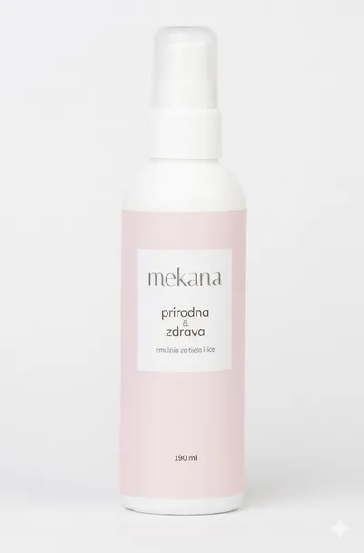 Mekana-prirodna, veganska i organska emulzija za tijelo i lice 190ml