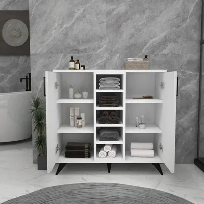 Komoda za kupatilo Leander 87.6x90x35cm bijela