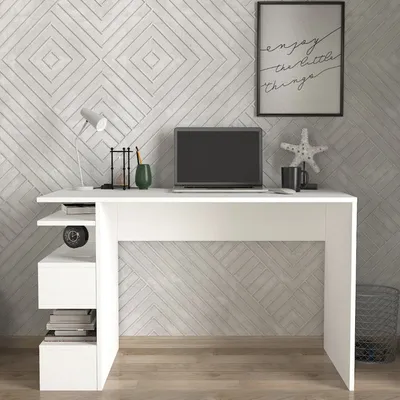 Radni sto Snake 75x120x60cm bijeli