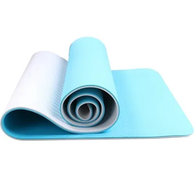 TPE Yoga mat 6 mm (Blue/Gray)