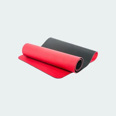 TPE Yoga mat 6 mm (Red/Black)