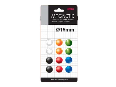 DELI magneti za bijelu ploču 15 mm. 1/12