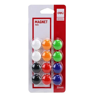 DELI magneti za bijelu ploču 20 mm. 1/12
