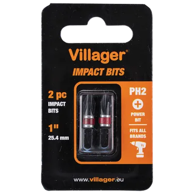 VILLAGER Set bitova PH2 25 mm