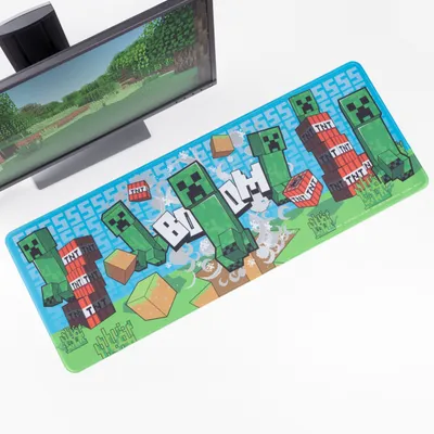 PALADONE PROIZVODI Minecraft Creeper - Desk Mat zeleno-plava