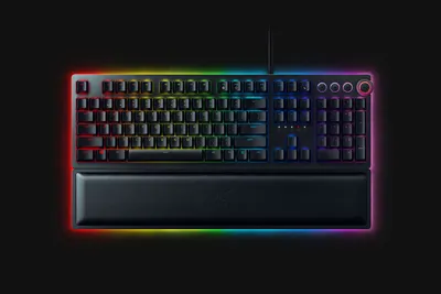 Razer Huntsman Elite tastatura USB QWERTY Američki engleski Crno