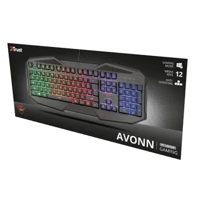 TRUST Gaming tastatura GXT 830 RW Avonn US (21621) crna
