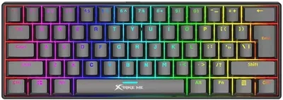 XTRIKEME RGB pozadinski osvijetljena gejmerska tastatura XTRIKE GK985 crna